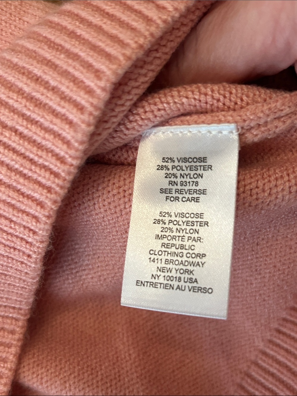 Pink Ruffle Neck Short Sleeve Sweater - Picture 9 of 9
